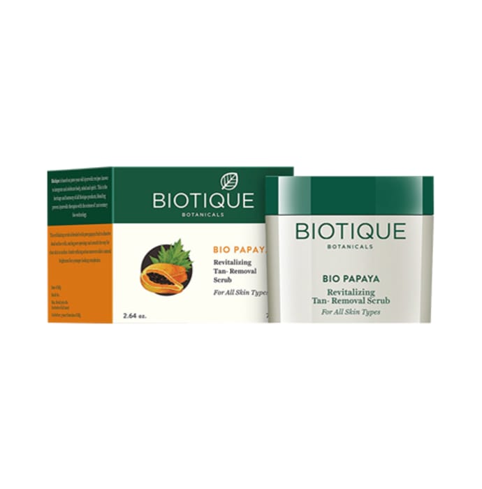 Biotique bio papaya revitalizing tan-removal scrub for all skin types